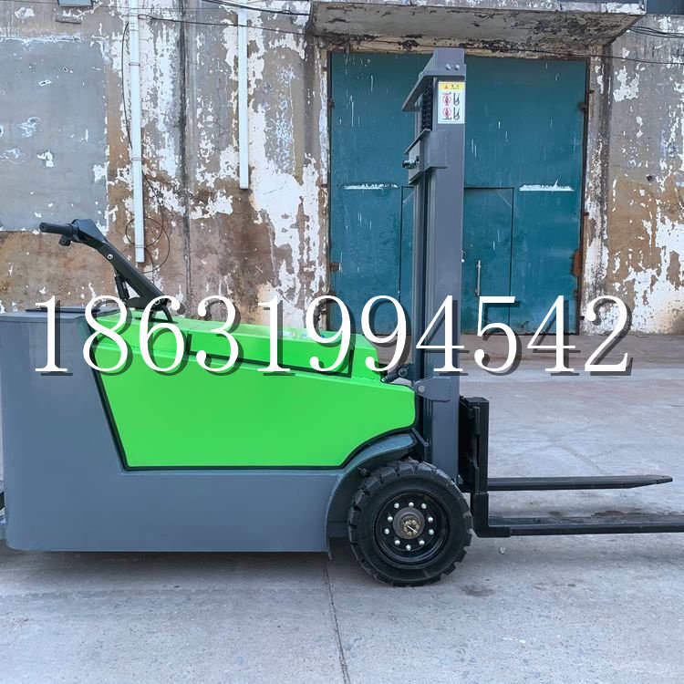 树林区小型电动叉车1吨2吨步行站驾式电瓶堆高充电装卸车液压升降车铲车